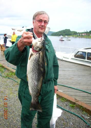 Brown trout Trolling on Lakes: Lake P�ij�nne (Brown trout 2,3 kg)  width=
